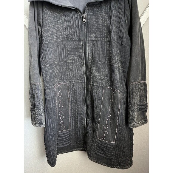 Aller Simplement Women’s L Fleece Lined Full Zip Jacket Nepal - Gray - Picture 3 of 9